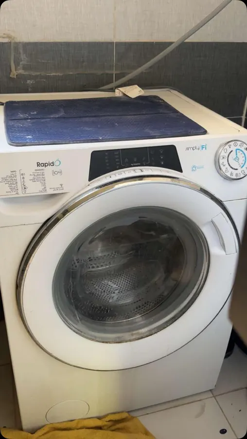 Candy Rapidó 10 kg front-load washer — repair by Noura, Riyadh