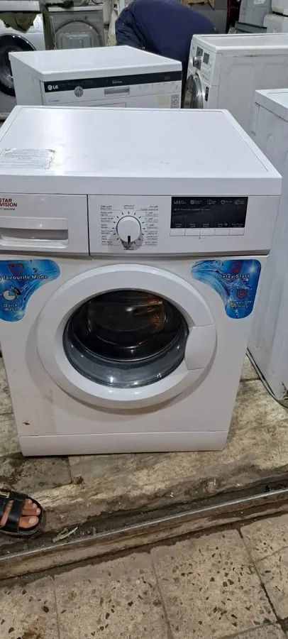 Star Vision front-load washer in our workshop — repair by Noura, Riyadh
