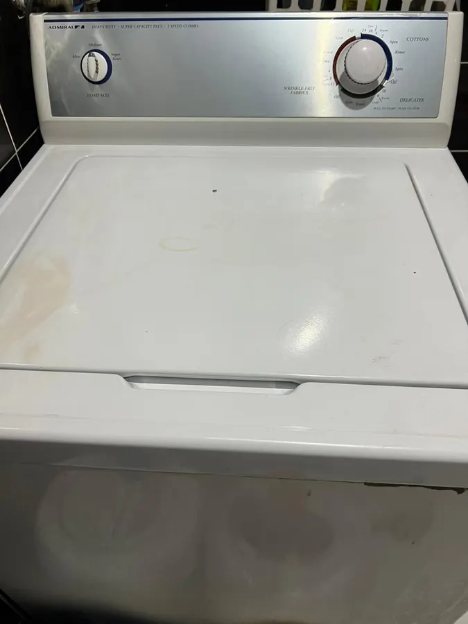 Admiral heavy-duty top-load washer — repair by Noura, Riyadh
